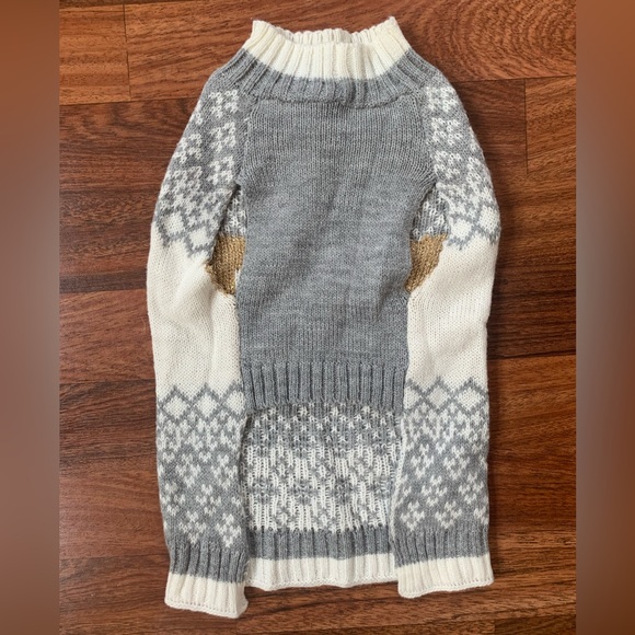 Vibrant Life Christmas Holiday Merry & Bright Fair Isle Cat Dog Sweater Size S - Picture 2 of 3